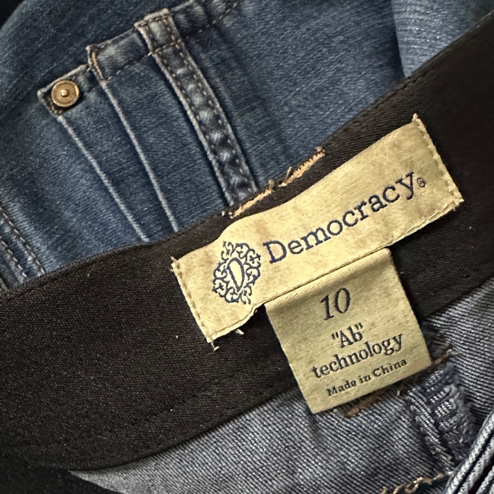Democracy Skinny Jeans in Blue - Picture 2 of 6